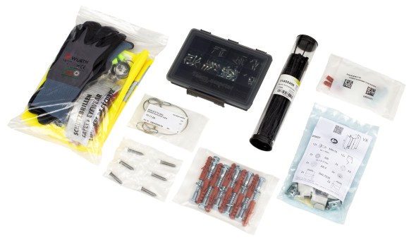 Various packaging_Assemblies and fasteners_Würth Industry Japan